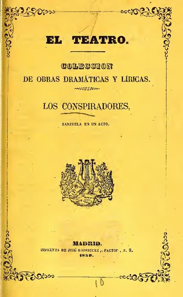 File:Los conspiradores - zarzuela en un acto (IA losconspiradores19710gazt).pdf