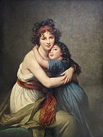 Elisabeth Vigée-Lebrun Self-Portrait with Her Daughter Julie (1789)