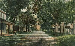 Calle principal en 1909