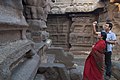 Mamallapuram, Shore Temple, Carvings, Visitors, India.jpg
