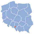 Location of Sośnicowice in Poland