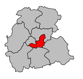 Kanton na mapě arrondissementu Saint-Quentin