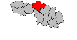 Cantone di Cléguérec – Mappa