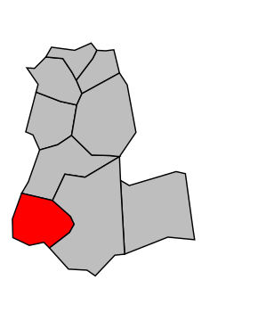 Kanton na mapě arrondissementu L'Haÿ-les-Roses