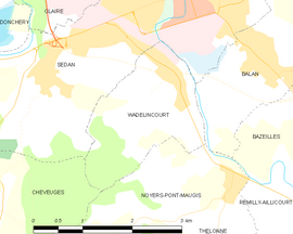 Mapa obce Wadelincourt