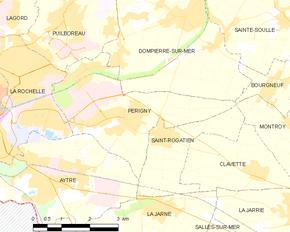 Poziția localității Périgny