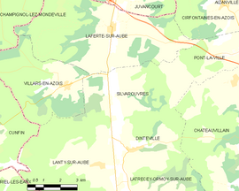 Mapa obce Silvarouvres