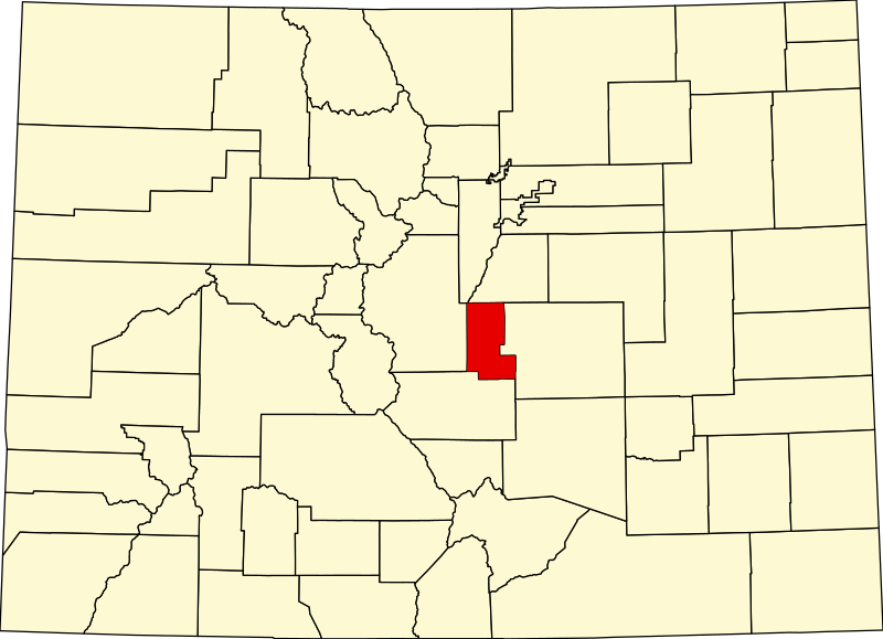 File:Map of Colorado highlighting Teller County.svg