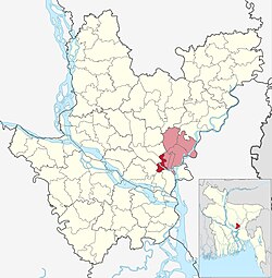 Map of Narayanganj Sadar upazila