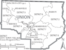 Karte des Union Parishes