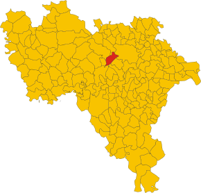 Poziția localității Carbonara al Ticino