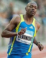 Marlon Devonish hatte 1999 WM-Silber mit der britischen Sprintstaffel gewonnen und kam hier auf den achten Platz