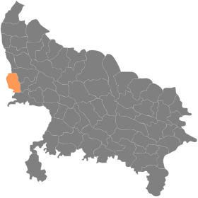 Placering af Mathura District मथुरा ज़िला