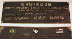 The foundations of the team in 1930 and 1935 at the memorial Cássio Luiz dos Santos Werneck.