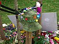 Memorials to Queen Elizabeth II in Hyde Park in 2022.