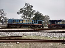 Metre gauge engine at bahraich meter gauge yard. Metre gauge tracks, Bahraich railway station, Uttar Pradesh, 2020.jpg