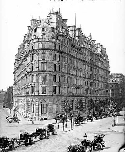 The Metropole Hotel, Northumberland Avenue in the late 19th century