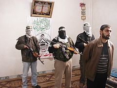 Milicien à Gaza