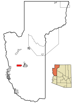 Mohave County Incorporated and Unincorporated areas Golden Valley highlighted.svg