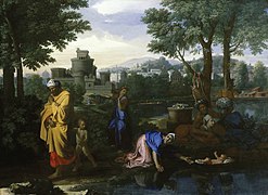 Poussin : Moïse exposé sur les eaux