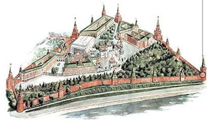 Schema van het Kremlin in Moskou, 2009