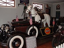 Moxie Horsemobile. This one was built on a LaSalle sedan. It is on display at Clark's Trading Post in Lincoln, New Hampshire. Moxie Horsemobile.jpg