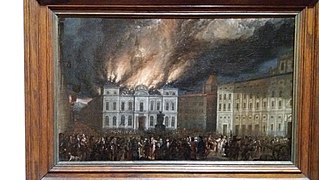 Incendie de l'hôtel de ville de Lyon en 1674