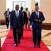 The President of Somaliland, Muse Bihi Abdi, visit to the Republic of Guinea. Muse Bihi Abdi-Mamadi Toure meeting.jpg