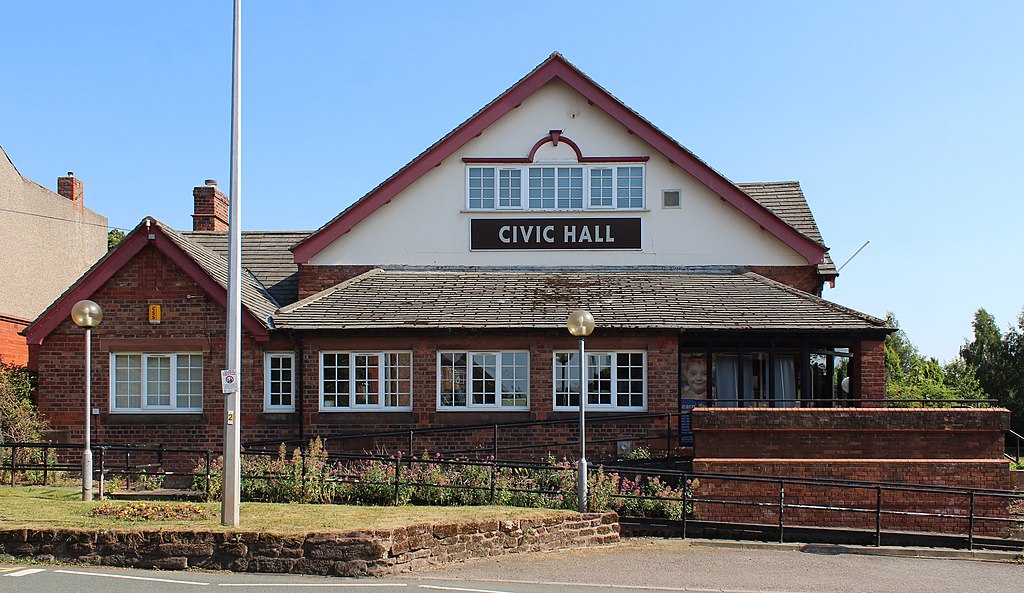 Picture of Neston Civic Hall courtesy of Wikimedia Commons contributors - click for full credit