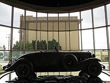 Post-earthquake San Sylmar tower viewed from the museum display in 2015 Nethercutt Museum San Sylmar.jpg