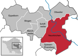 Neunkirchen - Carte