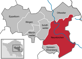 Poziția localității Neunkirchen