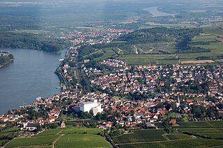 Nierstein Town in Rhineland-Palatinate, Germany