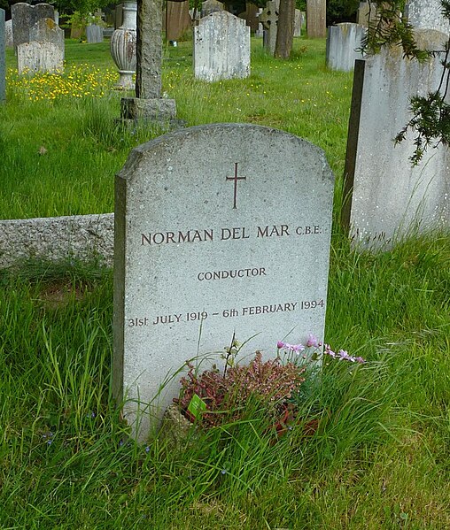 File:Norman Del Mar grave.jpg