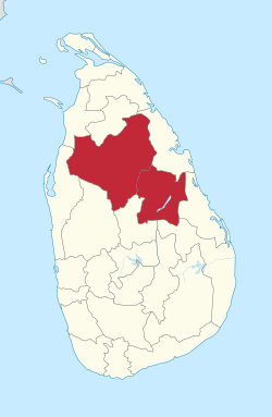 Provincia Centro-Settentrionale - Localizzazione