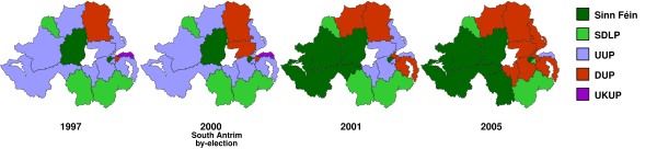 Irlandia Północna: Historia, Podział administracyjny, Miasta w Irlandii Północnej