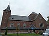 Sint-Bavokerk en inventaris (doopvont, herenbanken, wijwater, grafzerk, grafkruizen en orgel)