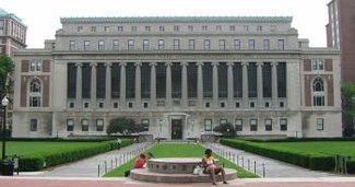 Butler Library at Columbia University in the City of New York, which has the largest endowment of any higher education institution in New York. Nyc columbia.jpg