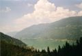 View across Lake Ossiach with the Gerlitzen in the background