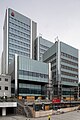 Deutsch: Bürogebäude der Sparkasse Hannover am Raschplatz im Stadtteil Mitte von Hannover. Zum Zeitpunkt der Aufnahme steht das Gebäude kurz vor dem Abschluss der Sanierungsarbeiten. English: Office building of Sparkasse Hannover located at Raschplatz square in Mitte quarter of Hannover, Germany.