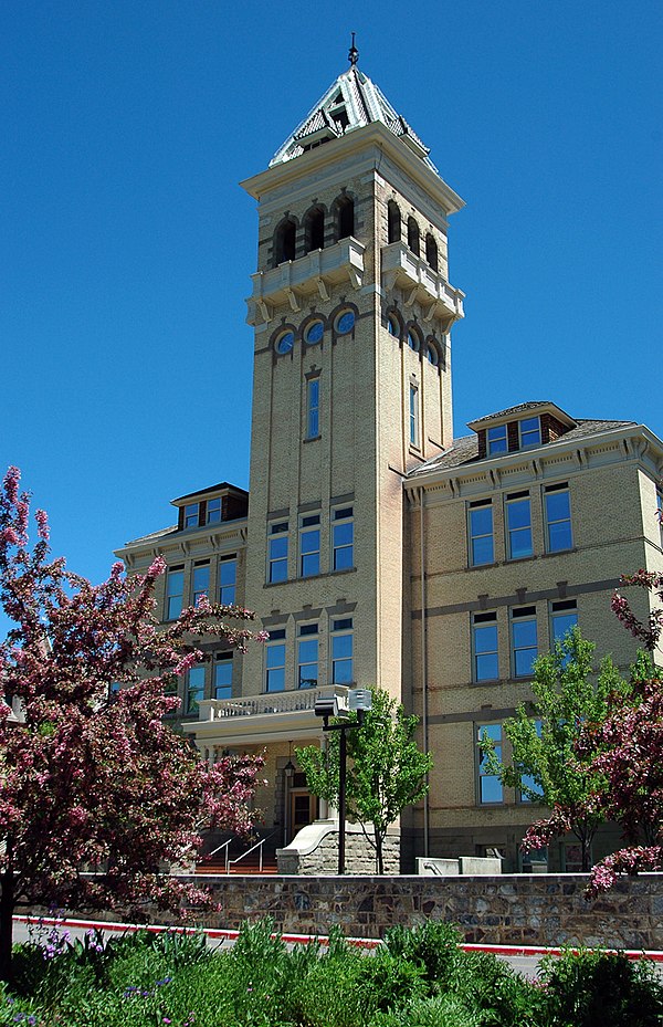 Old Main, the agricultural college's now-iconic first building, is the oldest functioning academic building in the state of Utah and now houses admini