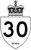 Autobahn 30 Schild