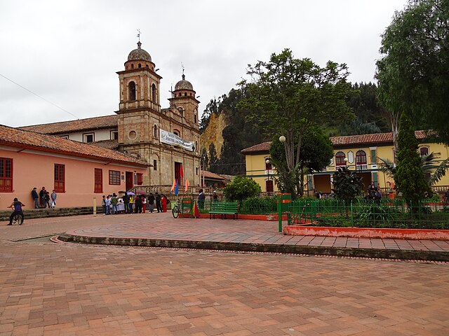 Central square of Nemocón