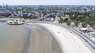 Parque Rodó, Vista aérea, Montevideo, Uruguay.