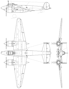 planbillede af flyet