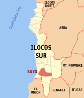 Suyo na Ilocos Sul  Coordenadas : 16°59'2"N, 120°30'50"E