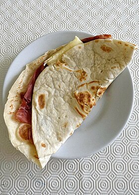 Illustrasjonsbilde av artikkelen Piadina