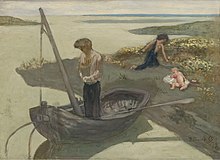 Pierre de Puvis Chavannes - Esquisse tuangkan "Le pauvre pêcheur" (1879).jpg
