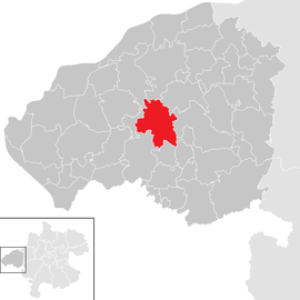 Poloha obce Pischelsdorf am Engelbach v okrese Braunau am Inn (klikacia mapa)