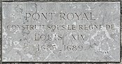 Plaque Pont Royal - Paris VII (FR75) - 2021-06-17 - 1.jpg